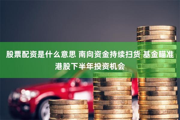股票配资是什么意思 南向资金持续扫货 基金瞄准港股下半年投资机会