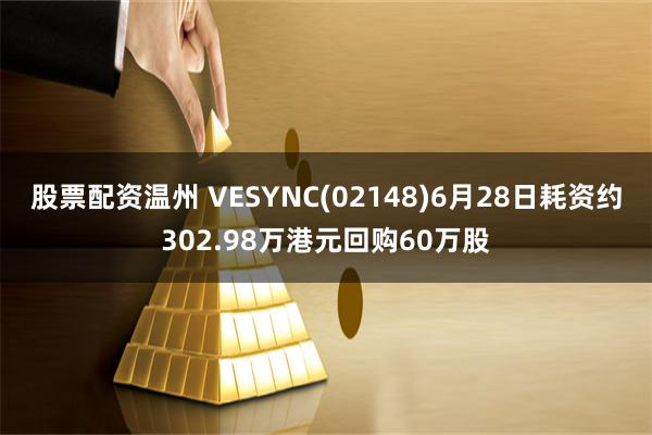 股票配资温州 VESYNC(02148)6月28日耗资约302.98万港元回购60万股